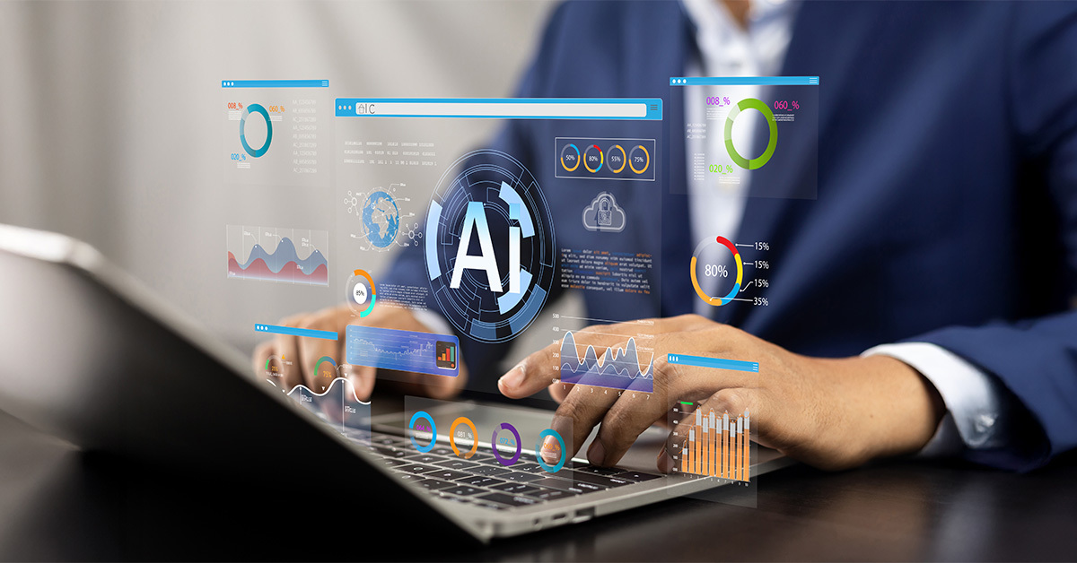 AI and data over a computer