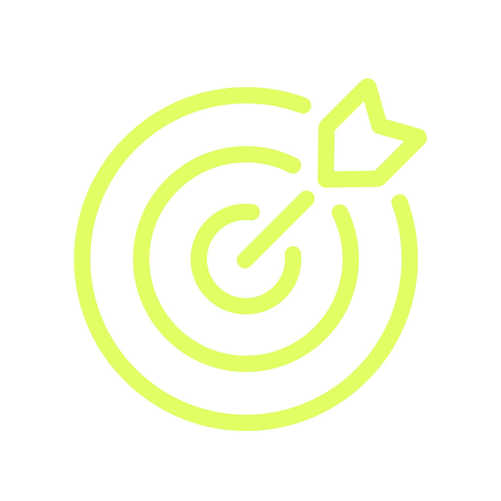 icon target with arrow