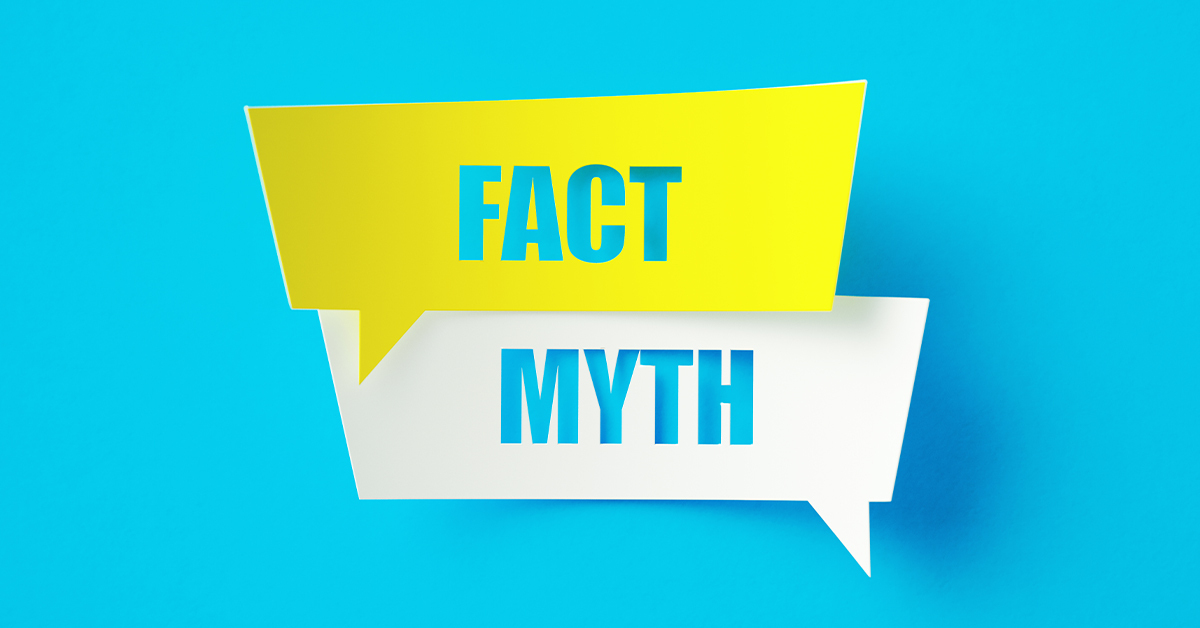 Fact Myth speech bubbles