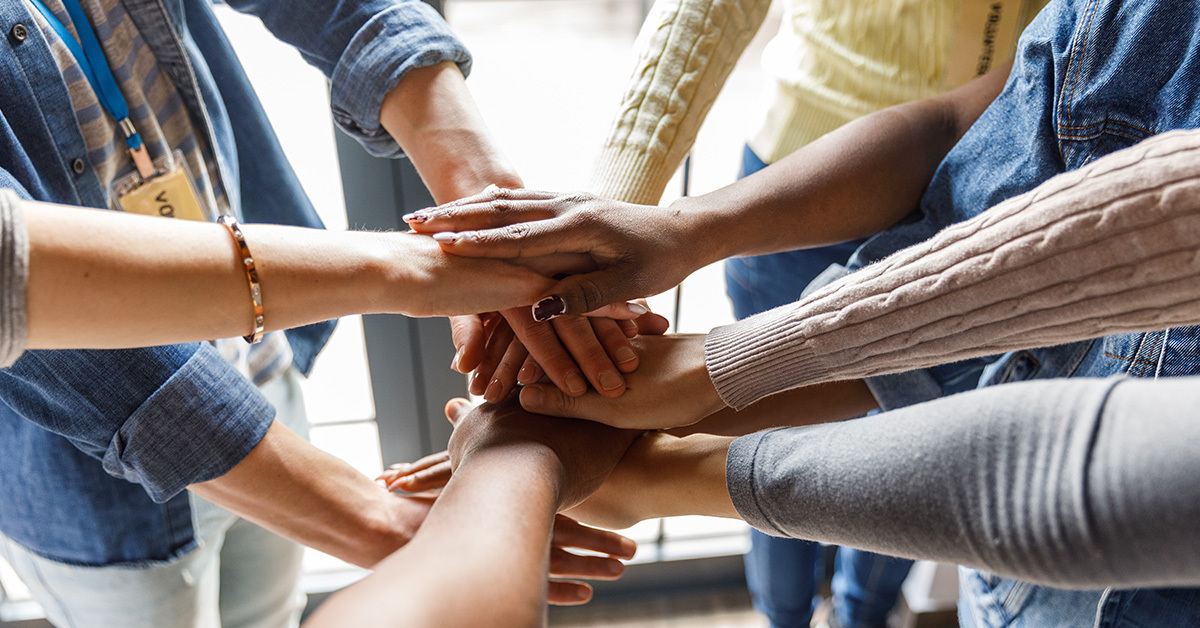 Fundraising team cheering 2024 fundraising successes.